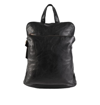 Код: HJ2120 Дамска раница/чанта от еко кожа - черен цвят 