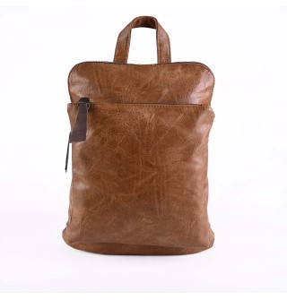 Код: HJ2120 Дамска раница/чанта от еко кожа - кафяв цвят 