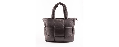 Дамска чанта от еко кожа тип торба в графит. Код: HJ762