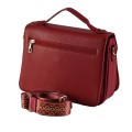 Дамска чанта през рамо от еко кожа в червен цвят. Код: K7802