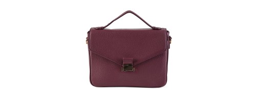Дамска чанта през рамо от еко кожа в бордо цвят. Код: K7802