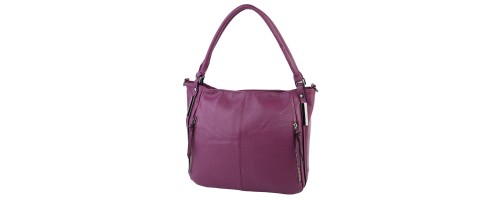  Дамска чанта от еко кожа в цвят циклама. Код: LH2317