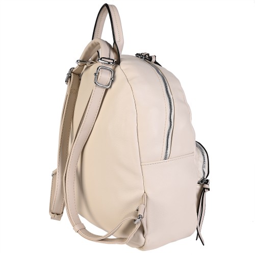 Дамска раница/чанта от еко кожа светло бежово цвят. Код: MC1504