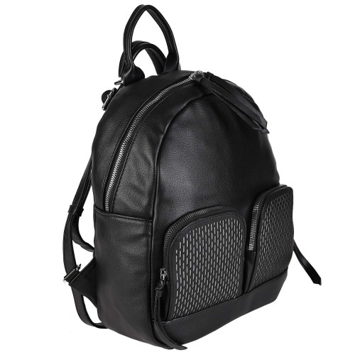 Дамска раница/чанта от еко кожа черен цвят. Код: MC1504