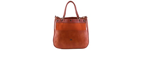 Ежедневна дамска чанта тип  торба от еко кожа в оранжев цвят Код: MC220 