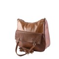 Ежедневна дамска чанта тип торба от еко кожа в цвят табак. Код: MC220