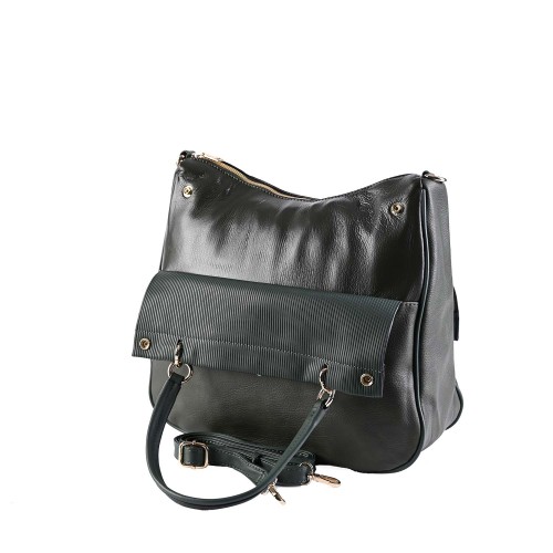 Ежедневна дамска чанта тип торба от еко кожа в зелен цвят. Код: MC220