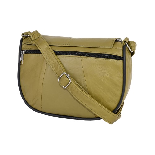 Код: P001 Дамска чанта от естествена кожа направена от парчета в зелен цвят