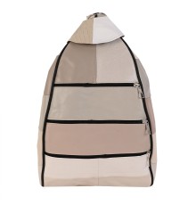 Дамска раница/чанта от естествена кожа направена от парчета в светли цветове. Код: P005