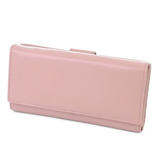  Дамско портмоне от естествена кожа в розов цвят QA-901
