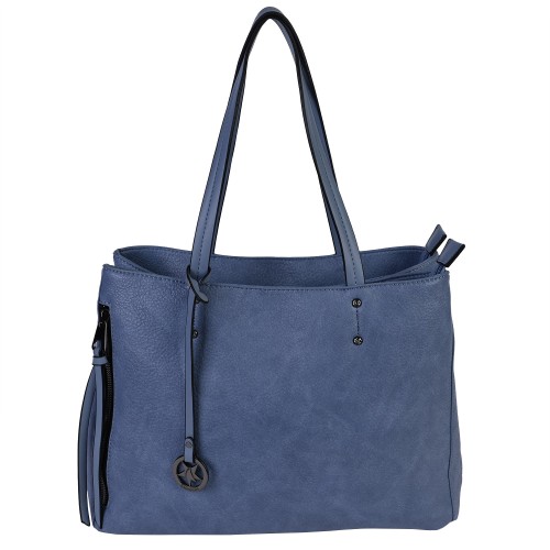 Дамска чанта от еко кожа в син цвят. Код: RX307