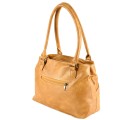 Дамска чанта от еко кожа в кафяв цвят. Код: RZ-5