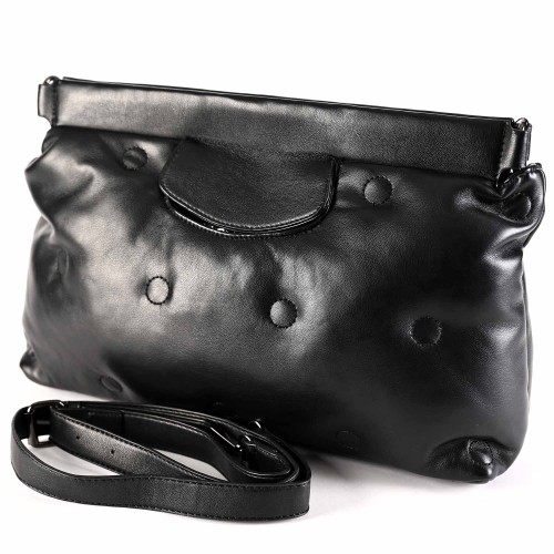 Дамска чанта през рамо от еко кожа - черен цвят. Код: RZ1