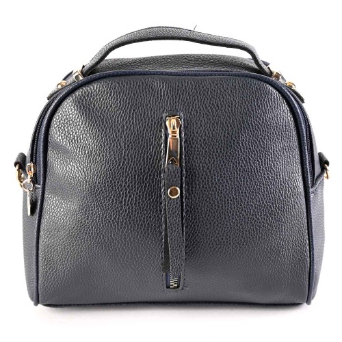 Дамска чанта през рамо от еко кожа - тъмно син цвят. Код: RZ1