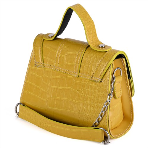 Компактна дамска малка чанта от еко кожа ZT01