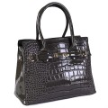 Класическа дамска чанта - сив цвят. Код: T72190