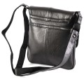 Мъжка чанта от естествена кожа в черен цвят. Код: TR2005