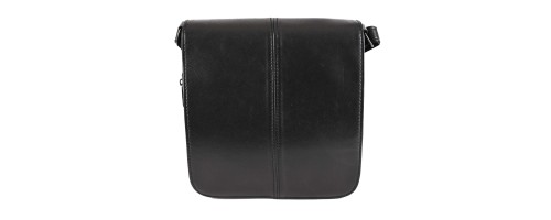 Мъжка чанта от естествена кожа в черен цвят. Код: TR207A