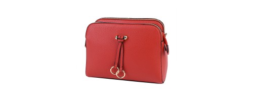 Дамска чанта от висококачествена еко кожа в червен цвят Код: TR840