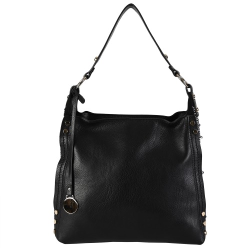 Дамска ежедневна чанта от еко кожа в черен цвят. Код: ZTR1