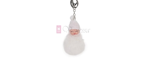 Ключодържател бебе в бял цвят. Код: K20