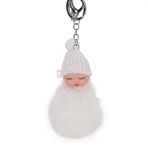 Ключодържател бебе в бял цвят. Код: K20