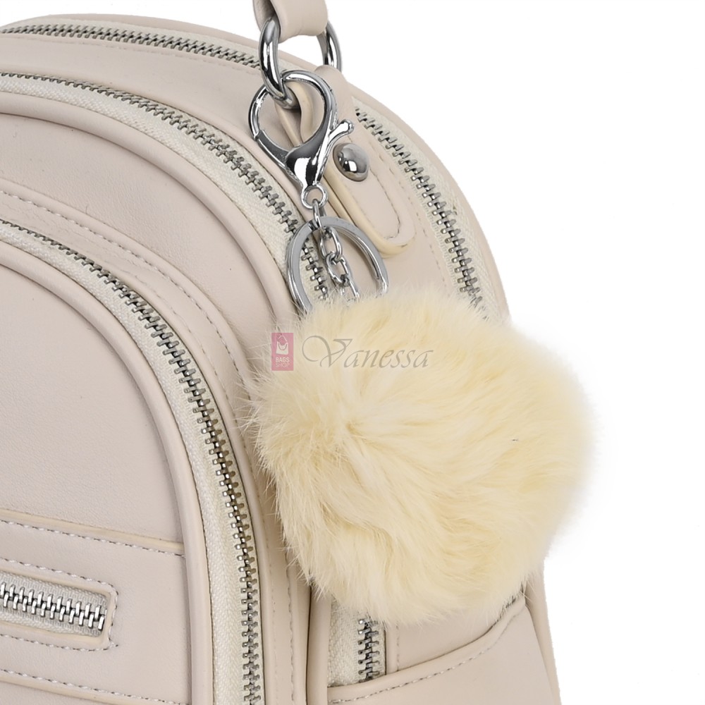 Ключодържател топка в бежов цвят. Код: K21