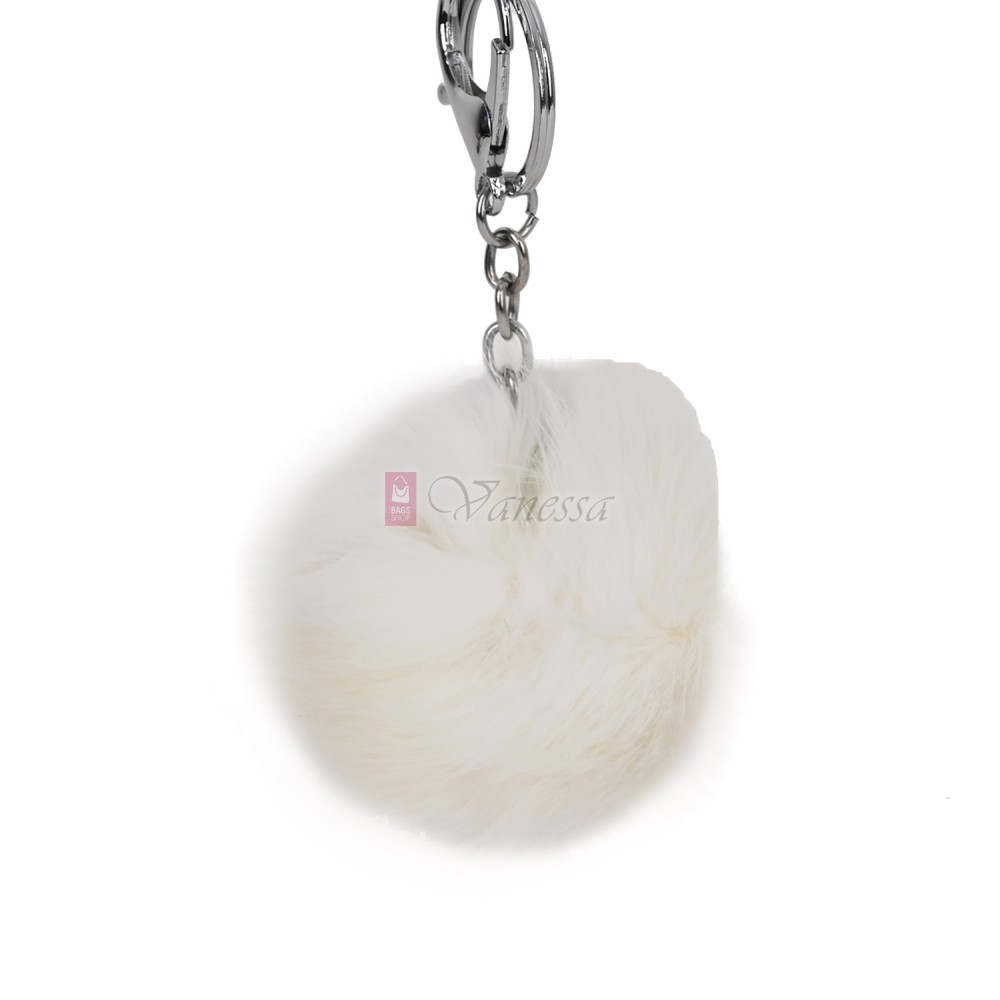 Ключодържател топка в бял цвят. Код: K21
