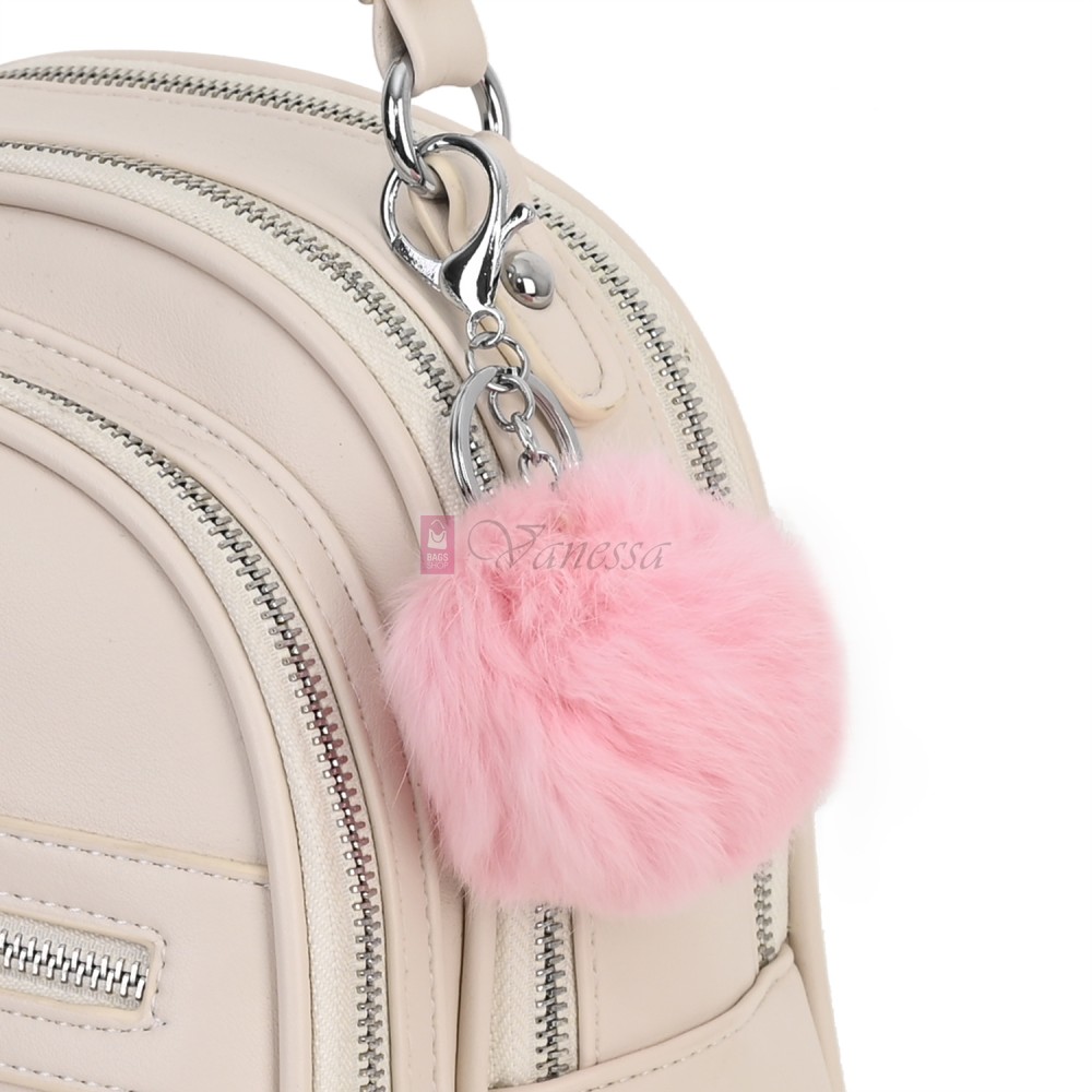 Ключодържател топка в светлорозов цвят. Код: K21