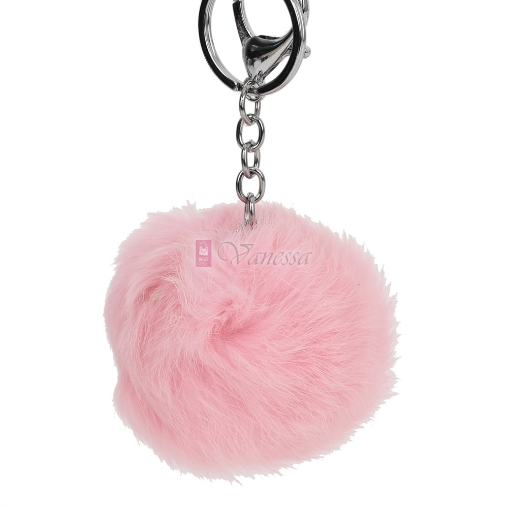 Ключодържател топка в светлорозов цвят. Код: K21