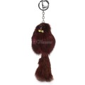 Ключодържател плюшена играчка в цвят бордо. Код: K23
