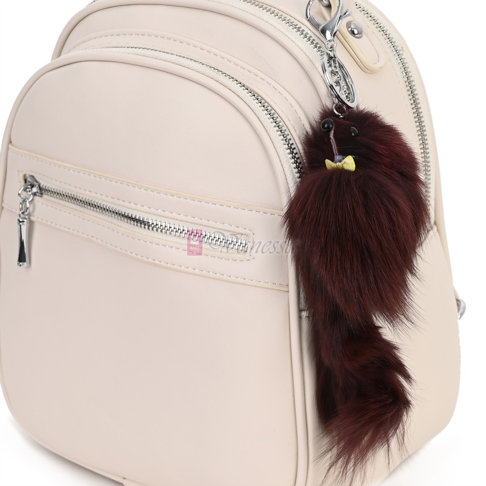 Ключодържател плюшена играчка в цвят бордо. Код: K23