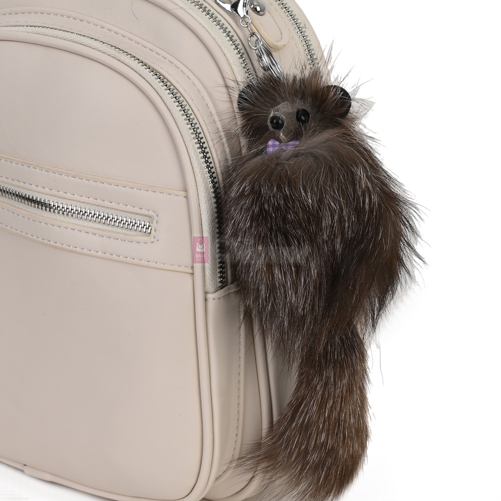 Ключодържател плюшена играчка в кафяв цвят. Код: K24