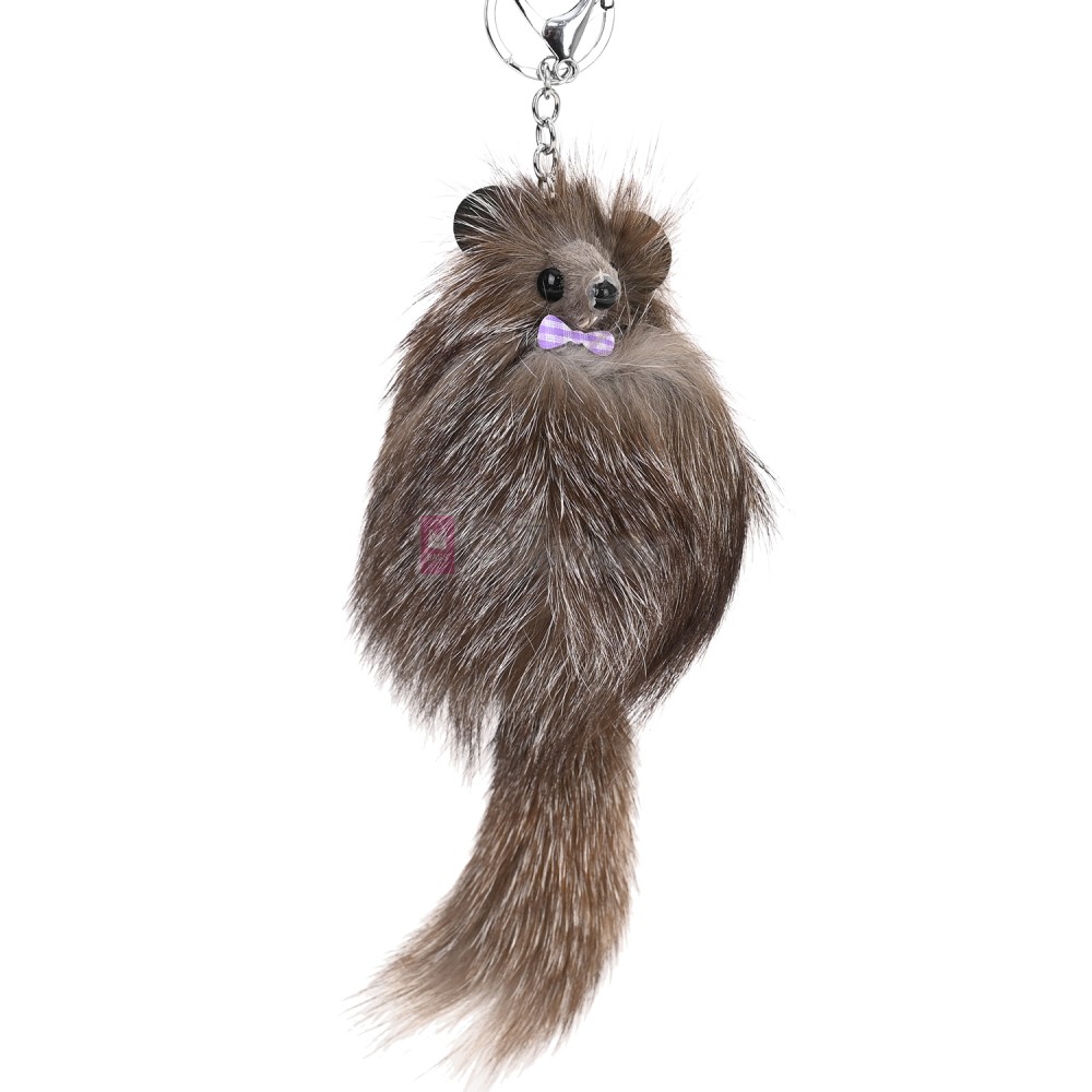 Ключодържател плюшена играчка в кафяв цвят. Код: K24