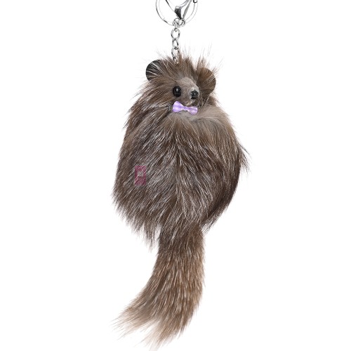 Ключодържател плюшена играчка в кафяв цвят. Код: K24