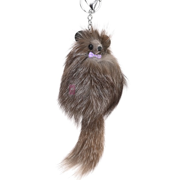 Ключодържател плюшена играчка в кафяв цвят. Код: K24