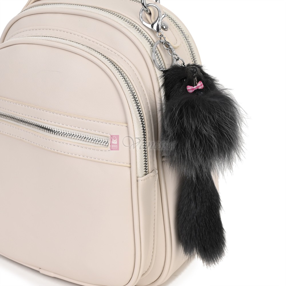 Ключодържател плюшена играчка в тъмносив цвят. Код: K23