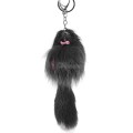 Ключодържател плюшена играчка в тъмносив цвят. Код: K23