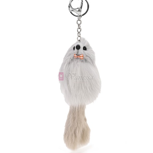 Ключодържател плюшена играчка в светлобежов цвят. Код: K23