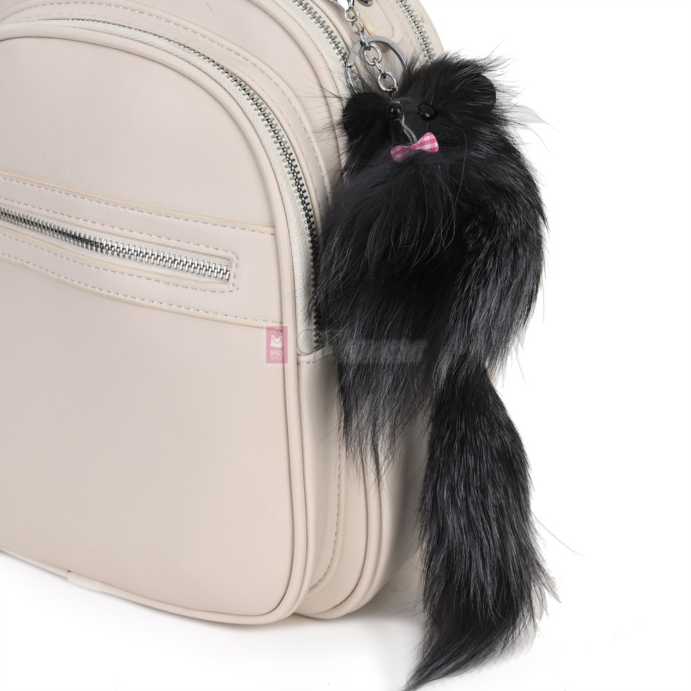 Ключодържател плюшена играчка в тъмносив цвят. Код: K24