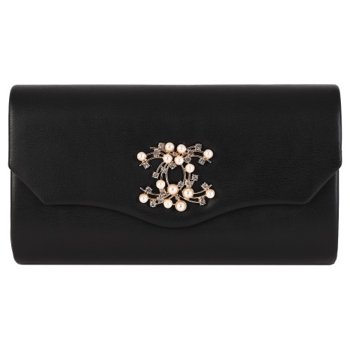 Вечерна дамска чанта - черен цвят - HD1215