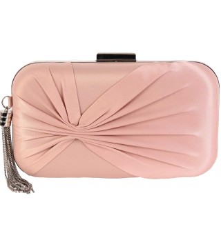 Вечерна дамска чанта - розов цвят - Z8068