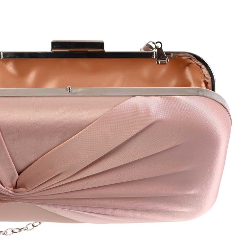 Вечерна дамска чанта - розов цвят - Z8068