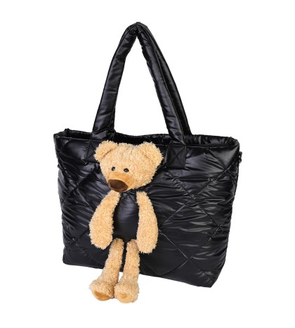  Дамска чанта от текстил в черен цвят. Код: CO20