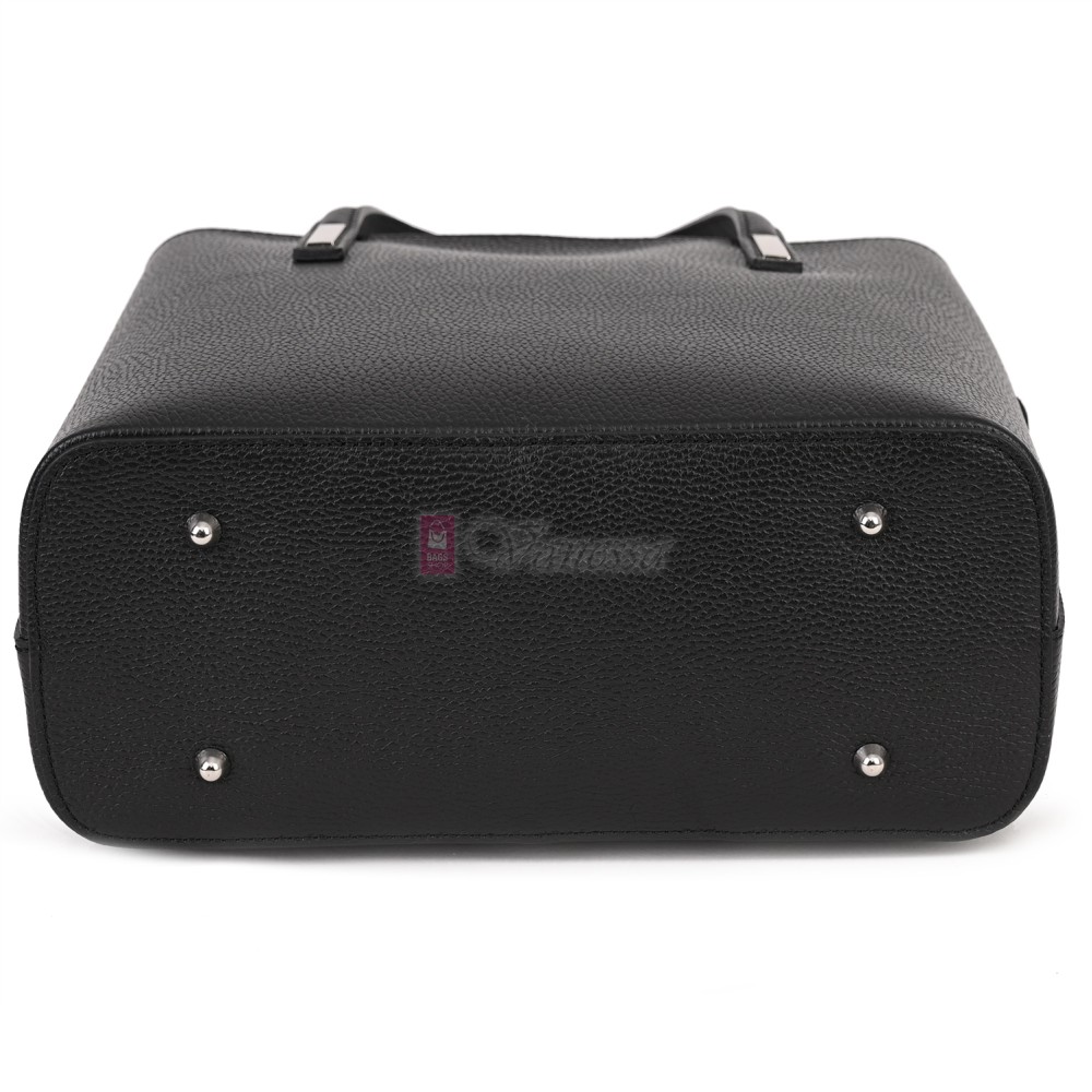 Дамска чанта от естествена кожа в черен цвят Код: EK145