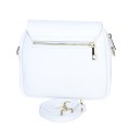 Дамска чанта от естествена кожа в бял цвят. Код: EK16