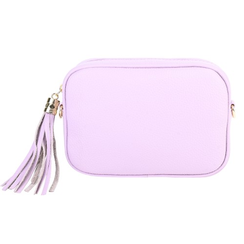 Малка дамска чанта от естествена кожа в лилав цвят. Код: EK30