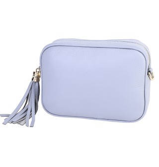 Малка дамска чанта от естествена кожа в син цвят. Код: EK30