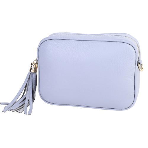 Малка дамска чанта от естествена кожа в син цвят. Код: EK30