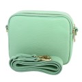 Малка дамска чанта от естествена кожа в зелен цвят. Код: EK36